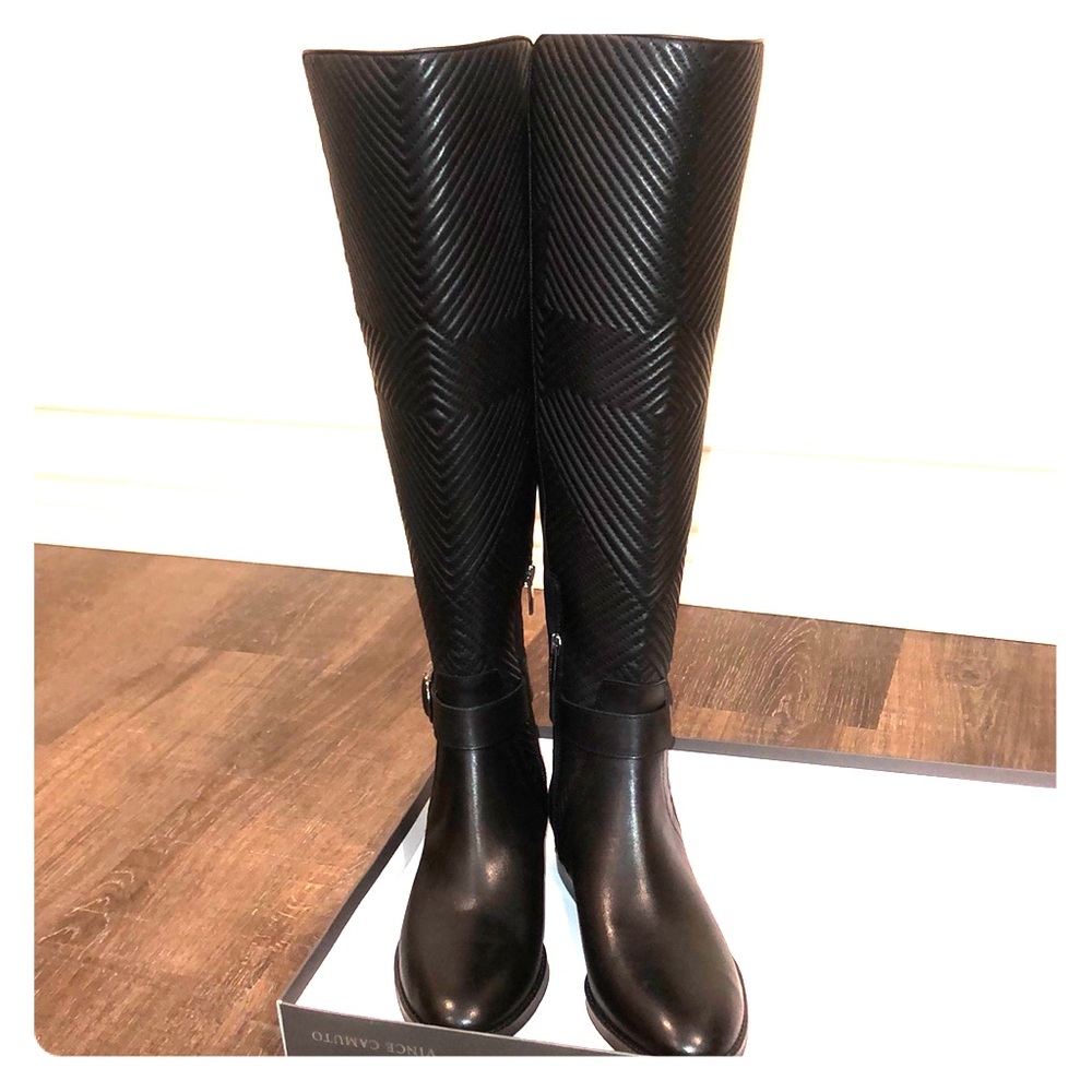 Vince Camuto Black Over the Knee boot